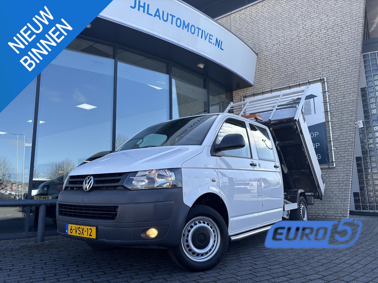 Volkswagen Transporter - 2.0 TDI L2H1*6-PERS*AIRCO*PICK-UP*OPENLAADBAK* - AutoWereld.nl
