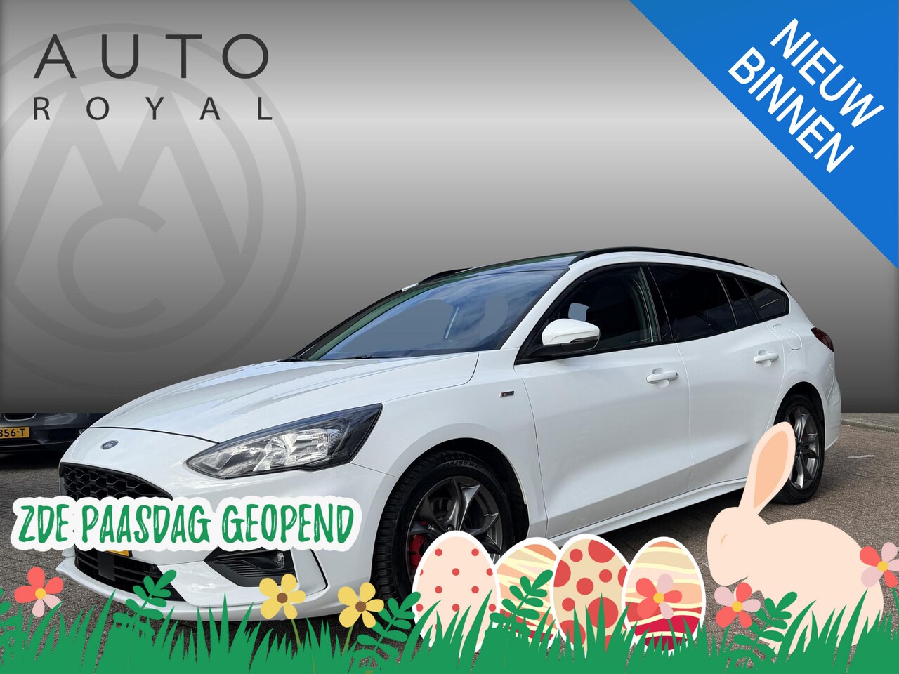 Ford Focus Wagon - 1.5 EcoBoost ST Line X Business DODEHOEK DETECTIE | PANORAMADAK| NAVIGATIE| CAMERA| STOEL/ - AutoWereld.nl