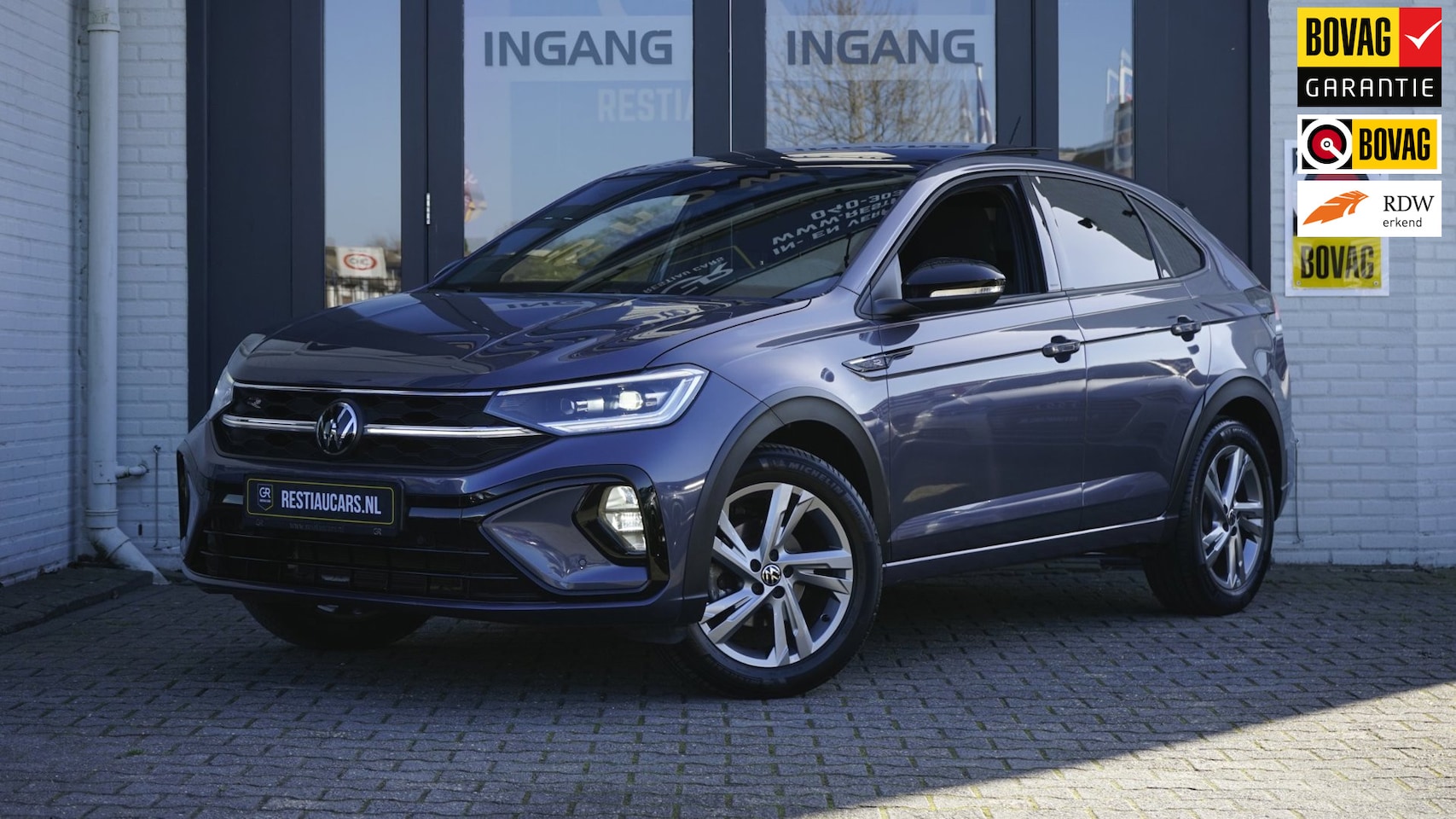 Volkswagen Taigo - 1.0 TSI R-Line AUTOMAAT-ACC-CAMERA-DAB-IQ LIGHT-KEYLESS-GROOT NAVIGATIE-PANORAMA-VIRTUEEL - AutoWereld.nl