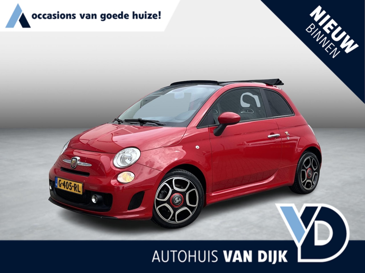 Fiat 500 Abarth - 500C 1.4 T-Jet 595C | Climate Control/16"/Privacy Glass/Sportstoelen met lederen bekleding - AutoWereld.nl