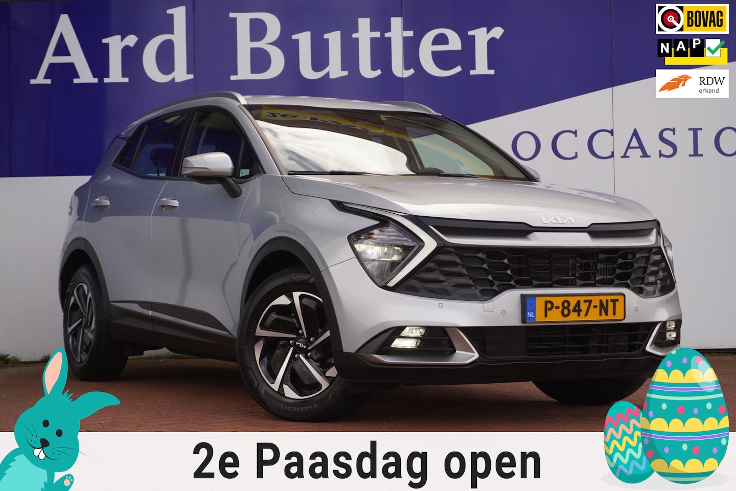 Kia Sportage - 1.6 T-GDi 230PK Hybrid DynamicLine+Led+Navigatie+camera+Trekhaak = NL /DEALER = SUPER !! - AutoWereld.nl