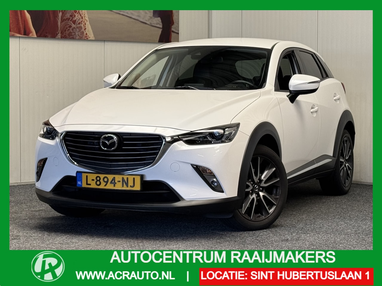 Mazda CX-3 - 2.0 SKY ACTIVE-G 120 GT-LUXURY AUTOMAAT NAVIGATIE CRUISE CONTROL HEAD-UP DISPLAY KEYLESS G - AutoWereld.nl
