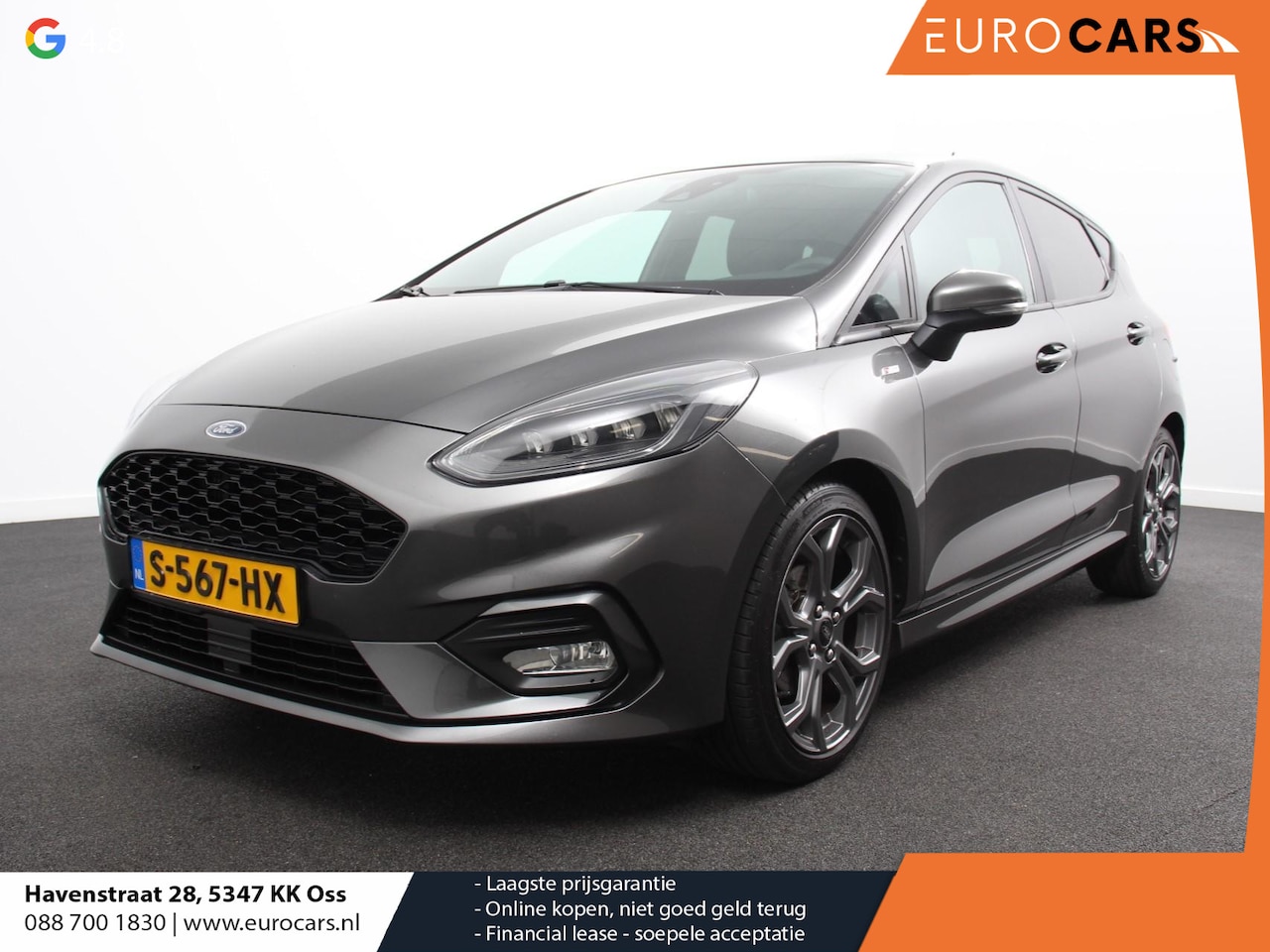 Ford Fiesta - 1.0 EcoBoost 155pk Hybrid ST-Line DEMO ! Navigatie Climate Control Stoelverwarming Extra G - AutoWereld.nl