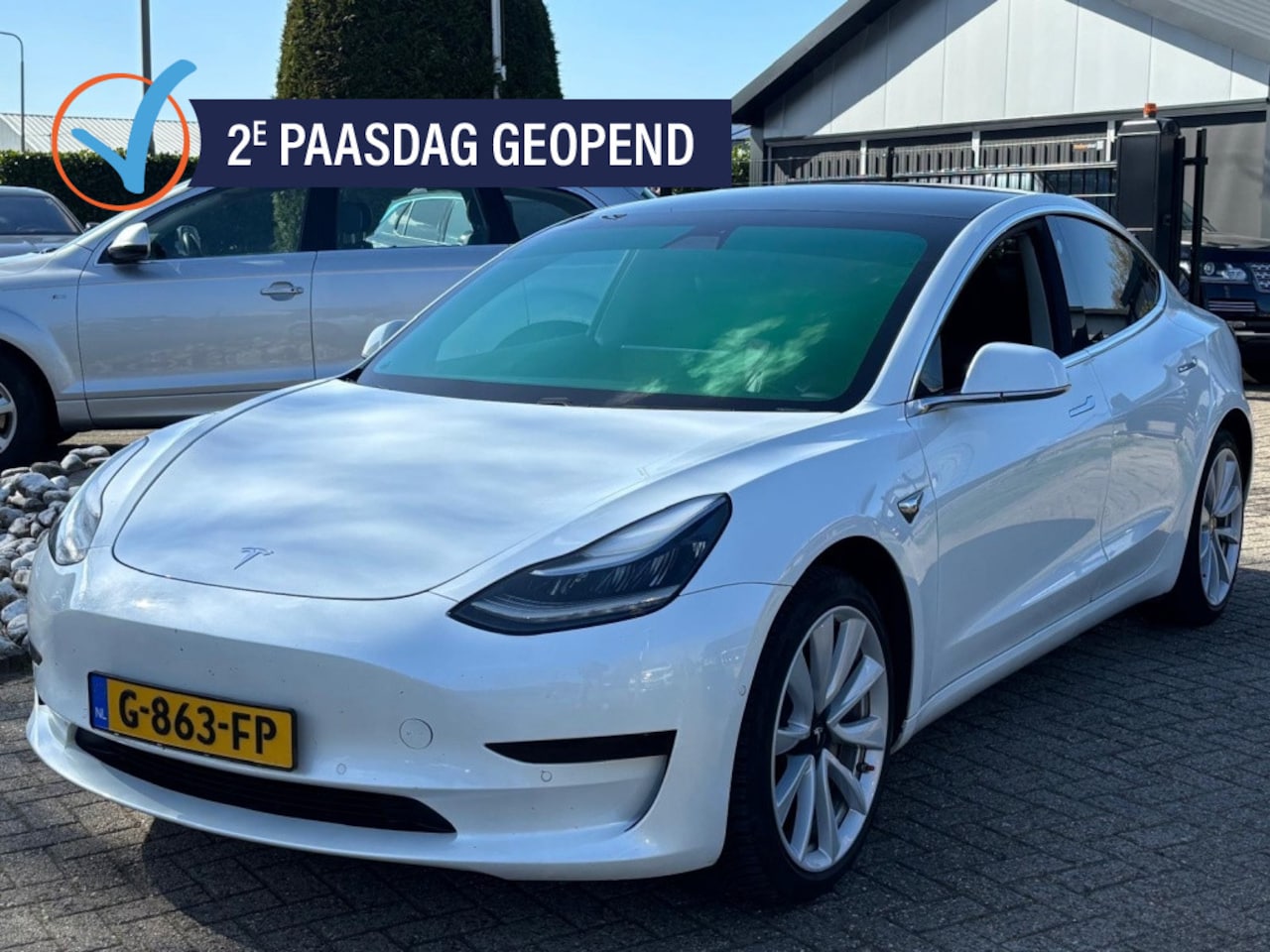 Tesla Model 3 - Stnd Parelmoer Wit 60 KWH Autopilot 2019 85.6% SOH - AutoWereld.nl