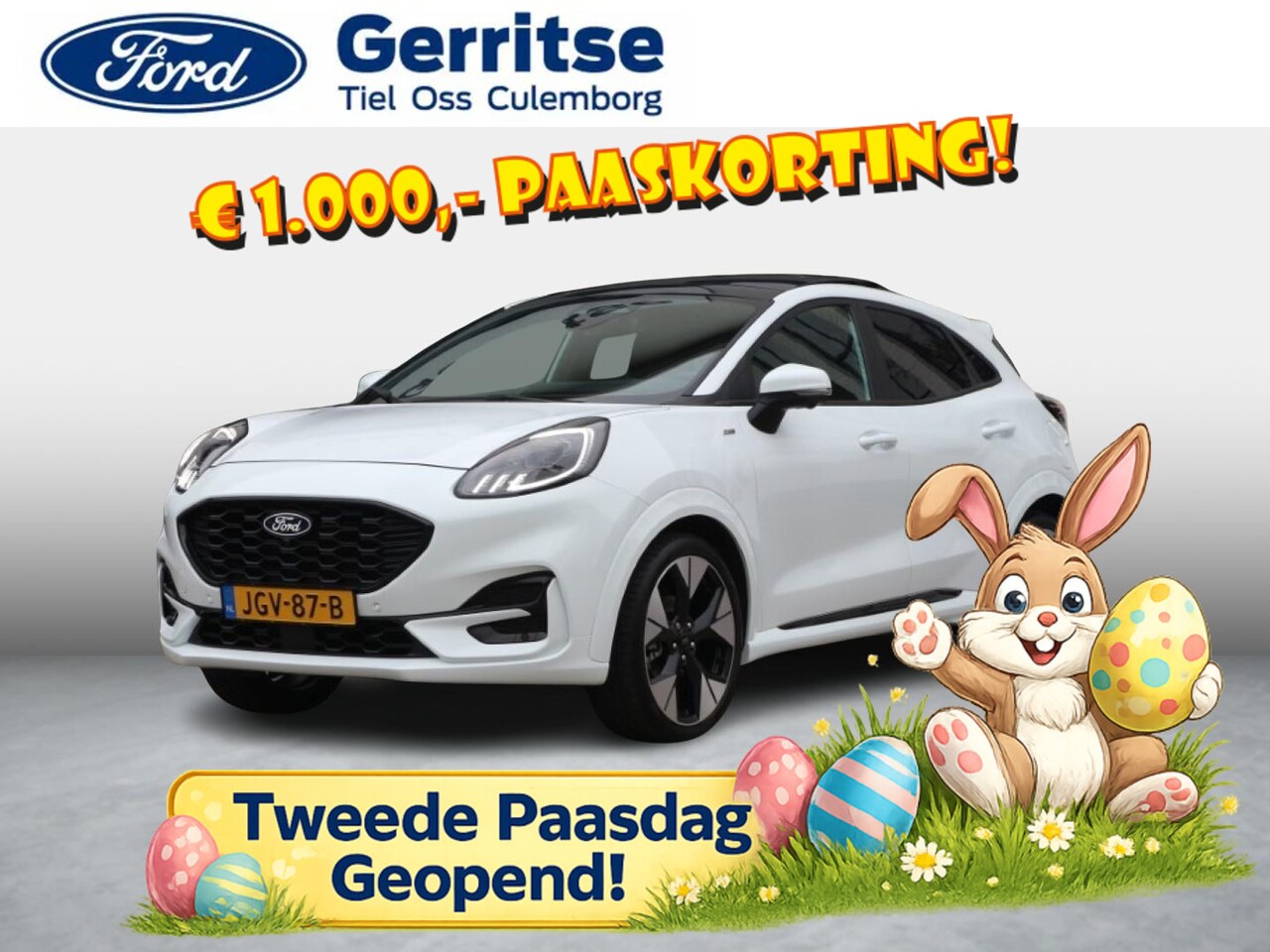 Ford Puma - 1.0 EcoBoost Hybrid ST-Line X 155pk Automaat met panodak, trekhaak, Driver Assitance Pack, - AutoWereld.nl