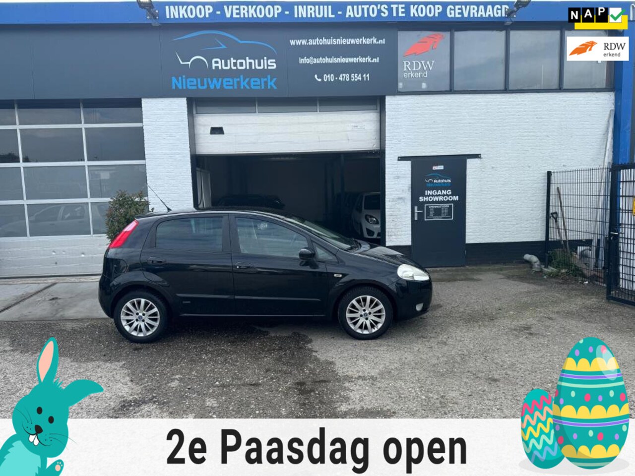 Fiat Grande Punto - 1.4-16V Emotion- met onderhoudshistorie, Airco, Cruise Control, NAP en ruime APK!!! - AutoWereld.nl