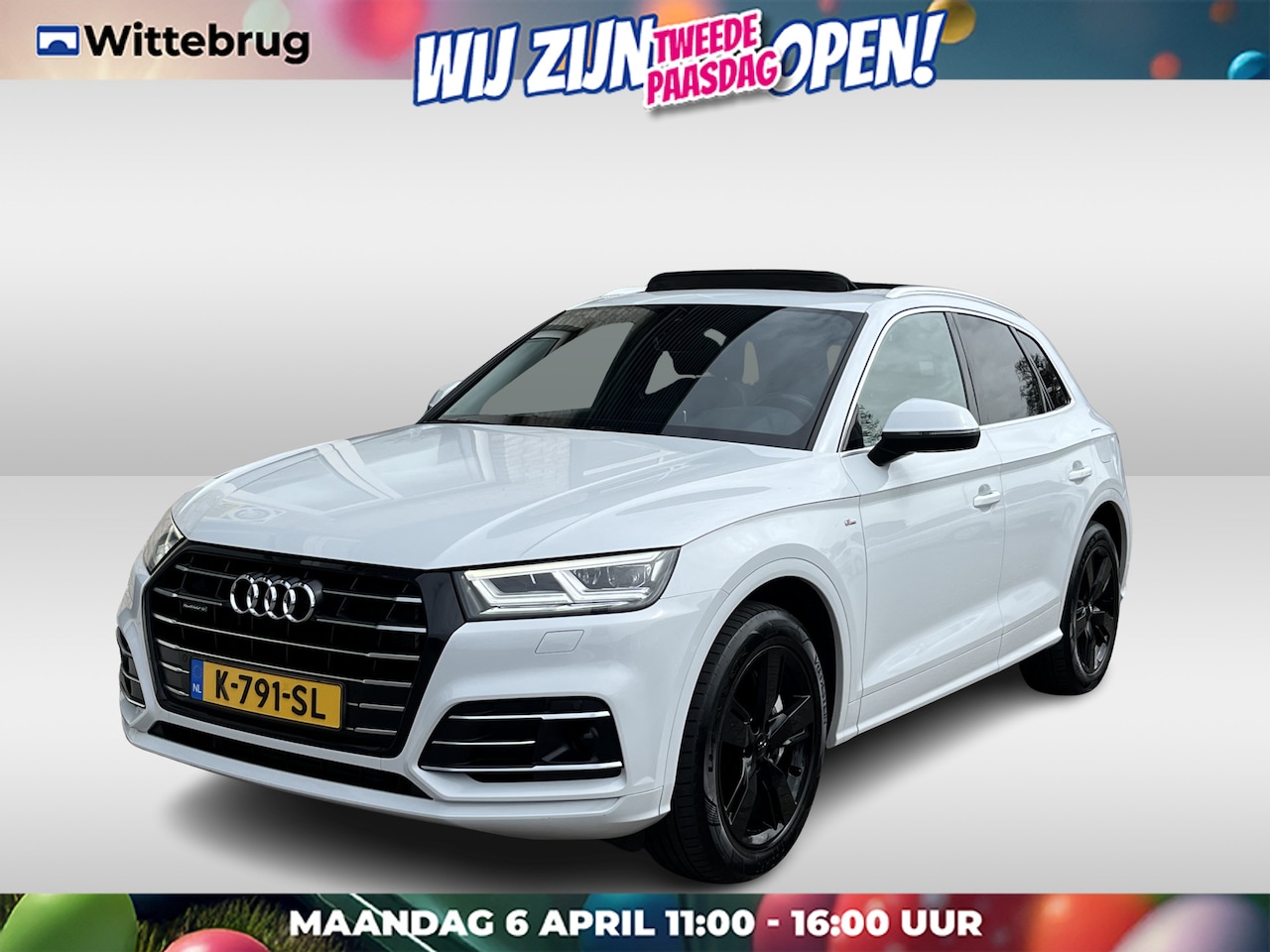 Audi Q5 - 55 TFSI e quattro S-Line / AUTOMAAT/ 367 PK/ PANO/ LUCHTVERING/ LEER/ TREKHAAK/ CAMERA/ AC - AutoWereld.nl