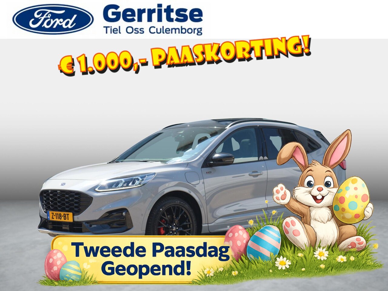 Ford Kuga - 2.5 PHEV Graphite Tech Edition * PANO * HUD * ADAP CRUISE * 20" LM * BLACK PACK * - AutoWereld.nl