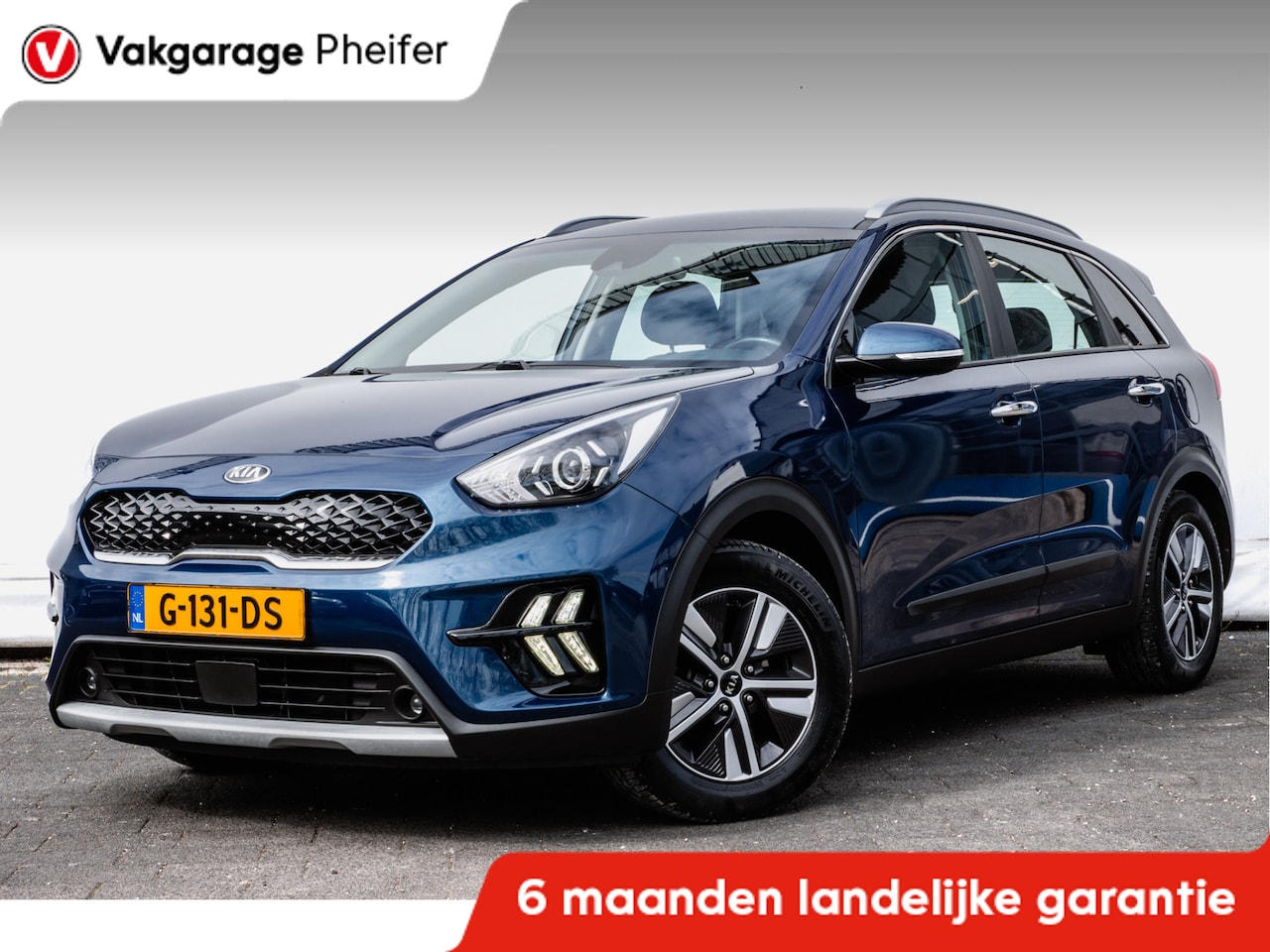 Kia Niro - 1.6 GDi Hybrid DynamicLine Trekhaak/ Navigatie/ Carplay/ Camera/ Adapt. cruise/ DAB+ - AutoWereld.nl