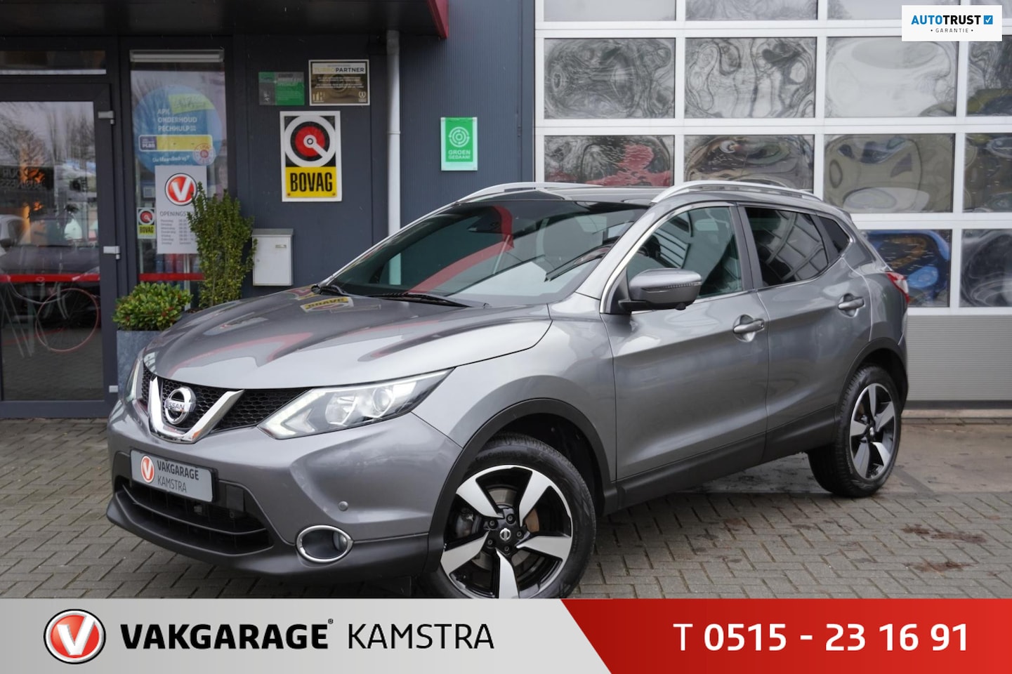 Nissan Qashqai - 1.2 Tekna NAP Panodak/360Cam/Clima/Stoelverw. - AutoWereld.nl