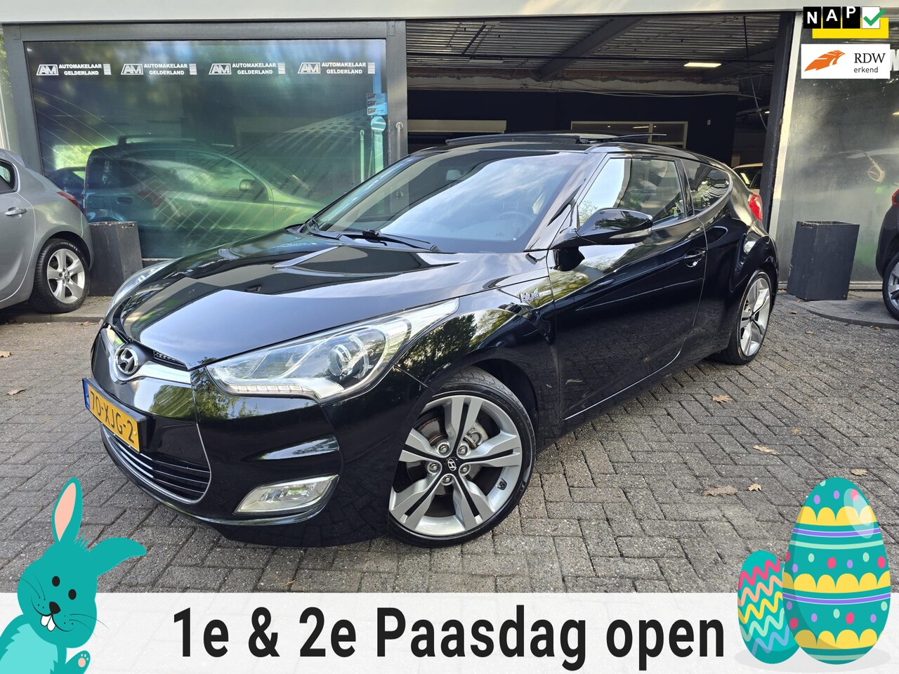 Hyundai Veloster - 1.6 GDI i-Catcher | 2E EIGENAAR | 12MND GARANTIE | PANO DAK | NAVI | ANDROID | LEDER | - AutoWereld.nl