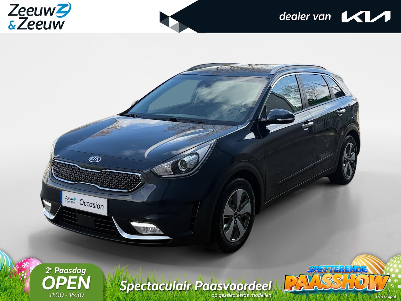 Kia Niro - 1.6 GDi Hybrid BusinessLine | Trekhaak | Navi | Keyless | Camera | Leder | Stoel / Stuurve - AutoWereld.nl