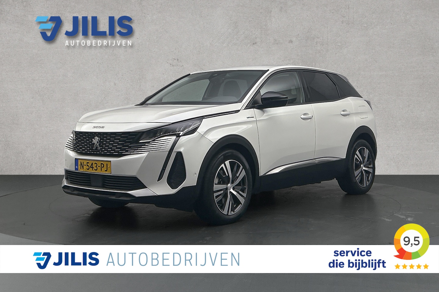 Peugeot 3008 - 1.6 HYbrid 225 Allure | LED | Half leder | Camera | Cruise control - AutoWereld.nl