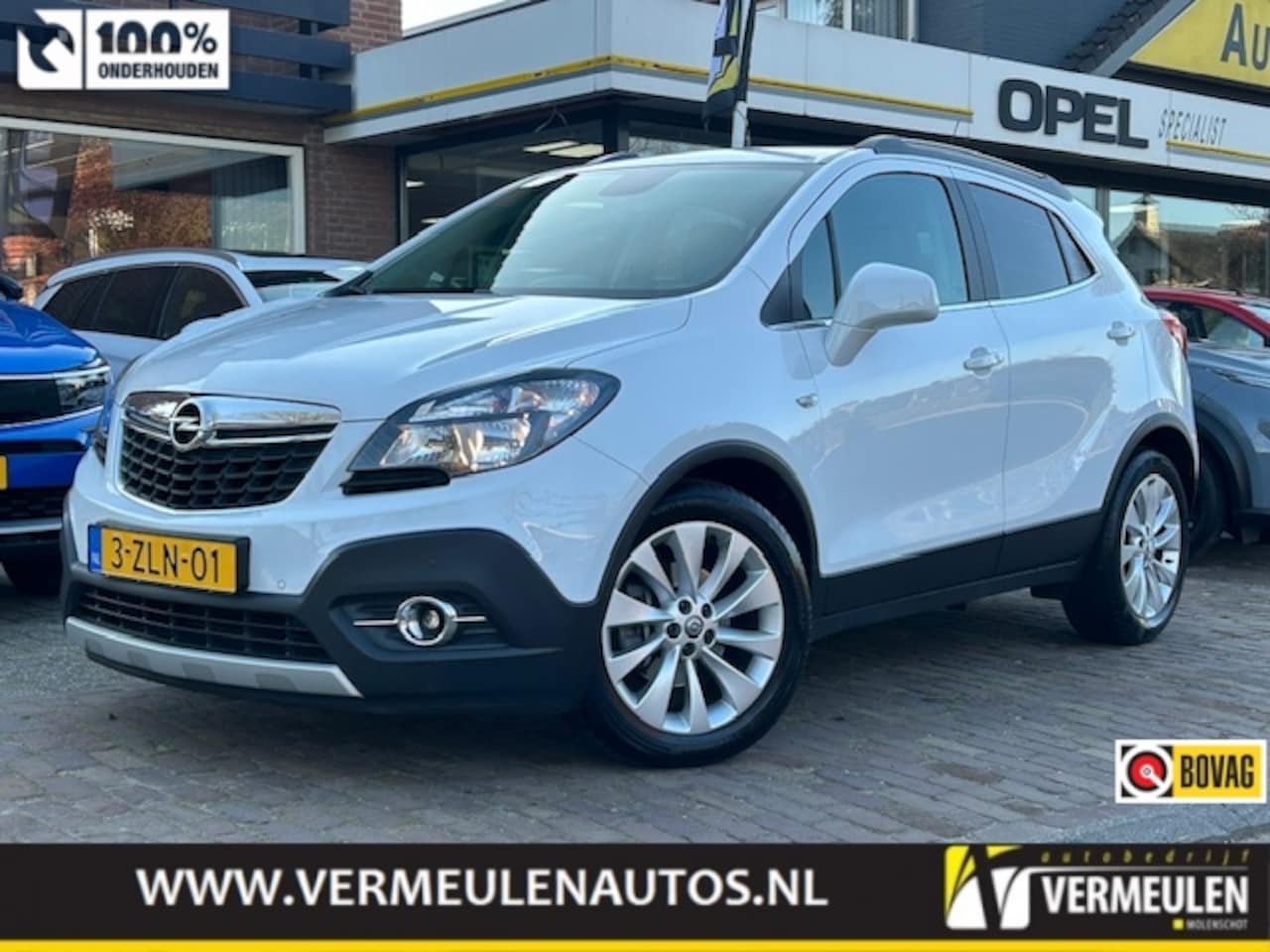 Opel Mokka - 1.4 Turbo 140PK Cosmo + 18"/ Navi/ Clima/ Cruise/ Leder/ Winterpakket/ Camera/ NL auto - AutoWereld.nl