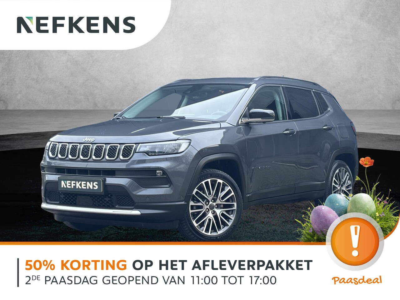 Jeep Compass - 190pk Limited | 1ste eigenaar | Winterpack | Dodehoekdetectie | Camera | 19" LM velgen | E - AutoWereld.nl