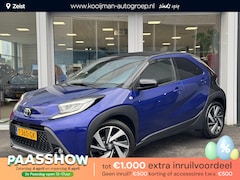 Toyota Aygo X - 1.0 VVT-i MT envy Cabrio leuke Two-Tone blauw/zwarte uitvoering | Draadloos telefoonlader