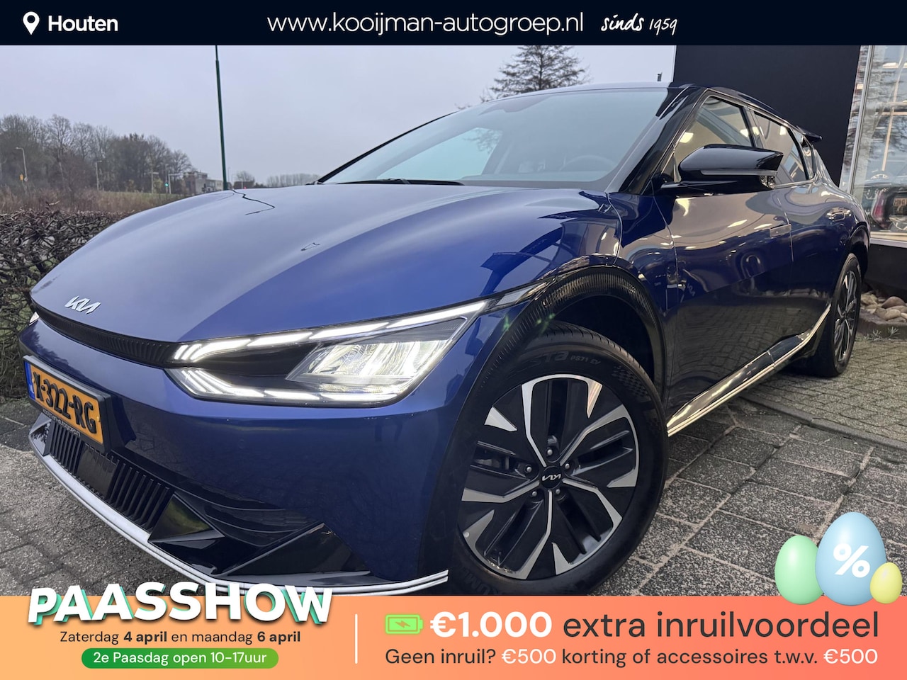 Kia EV6 - Plus 77.4 kWh 1.600 Trekgewicht!!!, BTW-Auto, Warmtepomp, Lederen bekleding, Stoelventilat - AutoWereld.nl