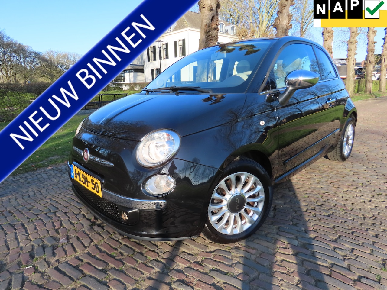 Fiat 500 - 0.9 TwinAir Lounge ***89379 KM !! N.A.P *** Airco Panoramadak Lm Velgen Stuurbekrachtiging - AutoWereld.nl