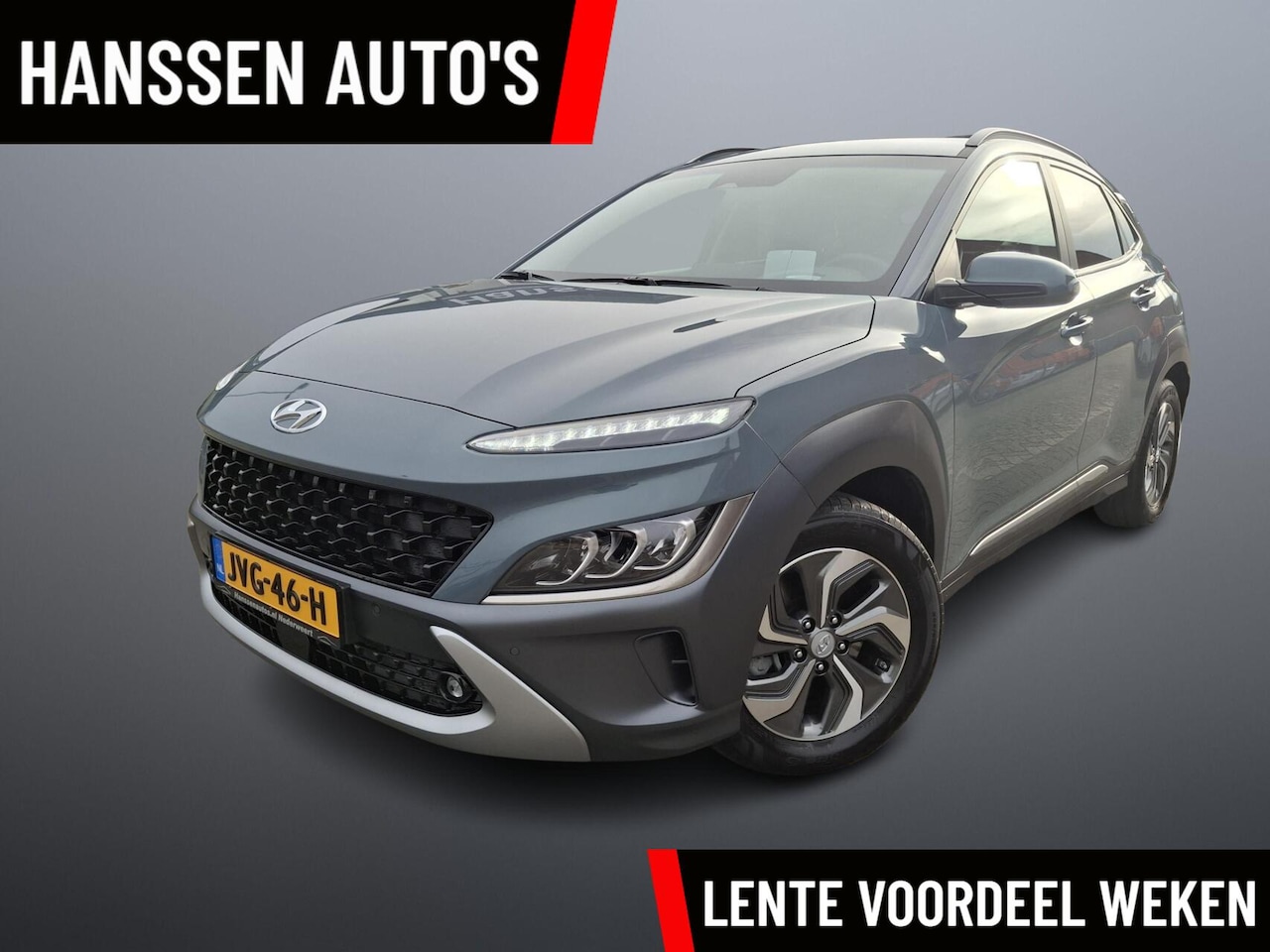 Hyundai Kona - 1.6 GDI HEV Fashion Leder nieuw model - AutoWereld.nl