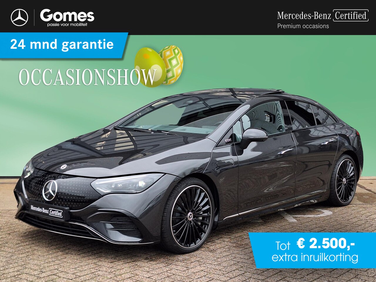 Mercedes-Benz EQE - 300 | Panoramadak | Luchtvering | AMG Night | Head-up Display | 360° Camera | Sfeerverlich - AutoWereld.nl