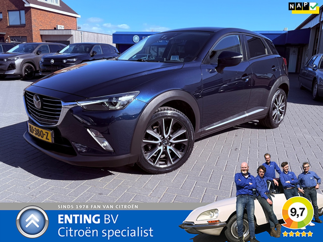 Mazda CX-3 - 2.0 SkyActiv-G 120 GT-M LEER ADAPTIVE CRUISE STOELVERW CAMERA - AutoWereld.nl