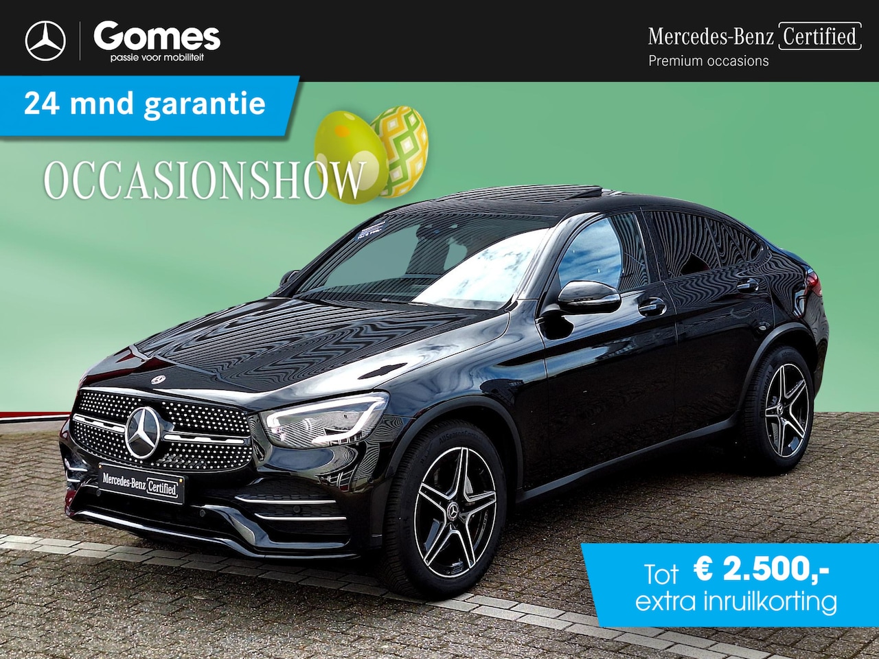 Mercedes-Benz GLC-klasse Coupé - 200 4MATIC Business Solution AMG | Schuifdak | Achteruitrijcamera | Sfeerverlichting | Sto - AutoWereld.nl