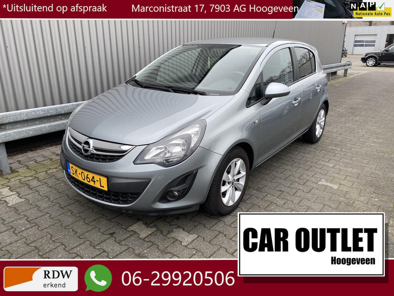 Opel Corsa - 1.2-16V Business+ 124Dkm, 5-Drs, A/C, CC, Navi, LM, nw. APK – Inruil Mogelijk – - AutoWereld.nl
