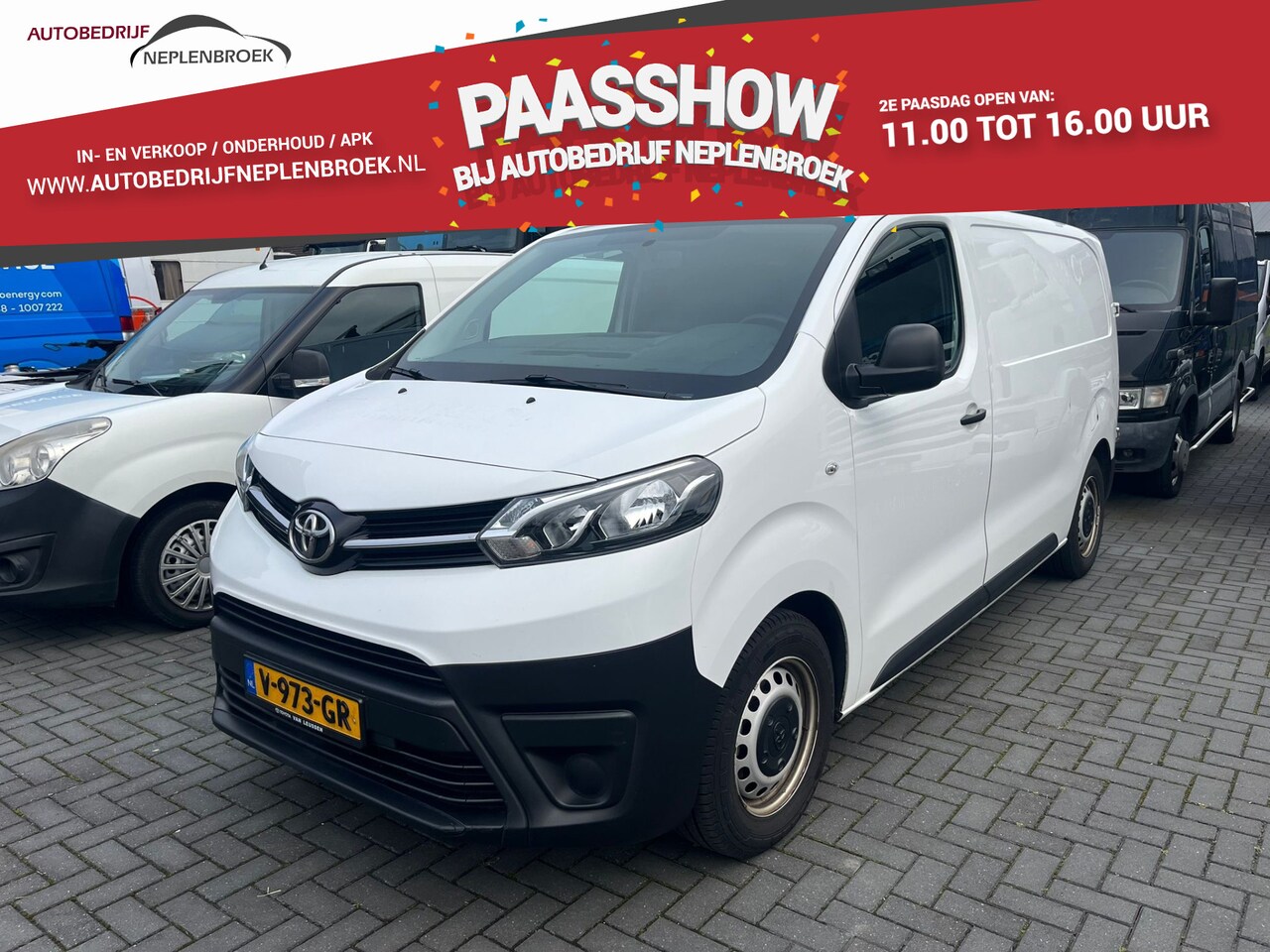Toyota ProAce Worker - 1.6 D-4D Cool Comfort Automaat Bj 2017 Nwe apk 3-pers Airco ,Trekhaak - AutoWereld.nl