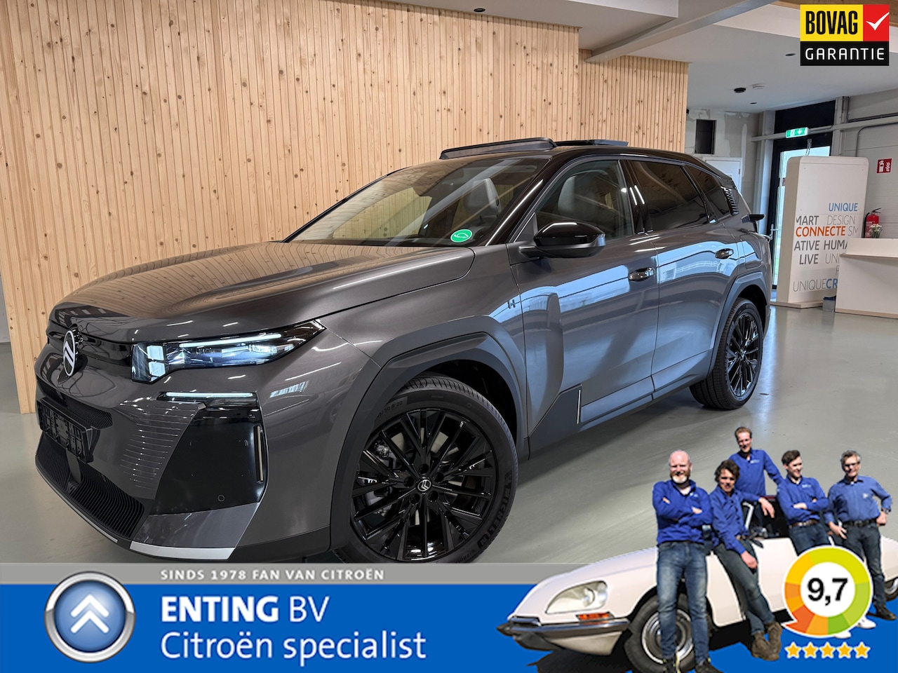 Citroën C5 Aircross - 1.6 Plug-In Hybrid 195 MAX SCHUIFDAK HYPE GREY TREKGEW 1550KG - AutoWereld.nl