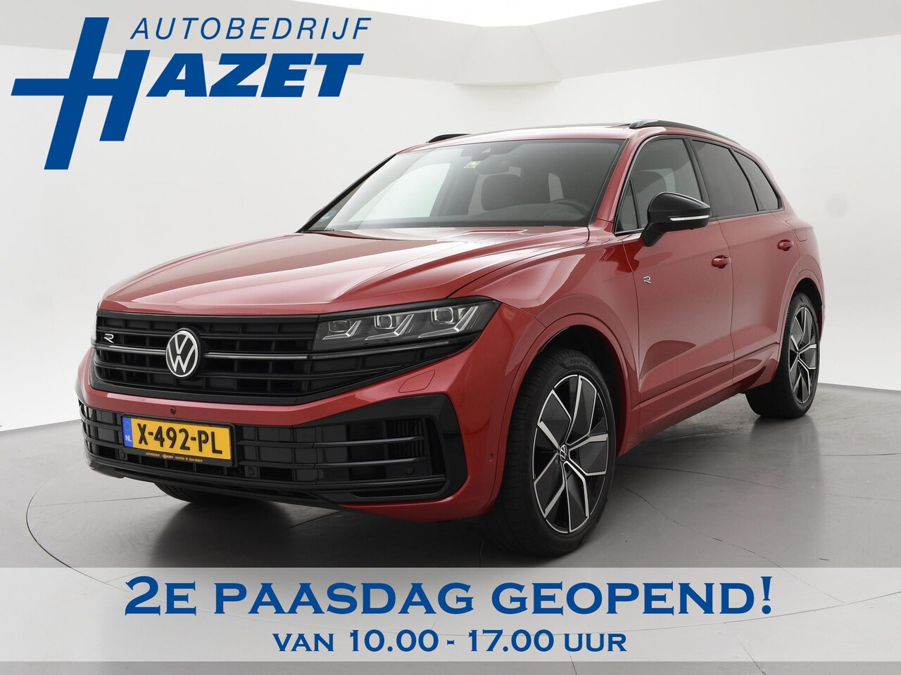 Volkswagen Touareg - R 3.0 TSi V6 eHybrid 4MOTION R 462 PK *CHILI RED* + PANORAMA | STOELVENTILATIE | LUCHTVERI - AutoWereld.nl