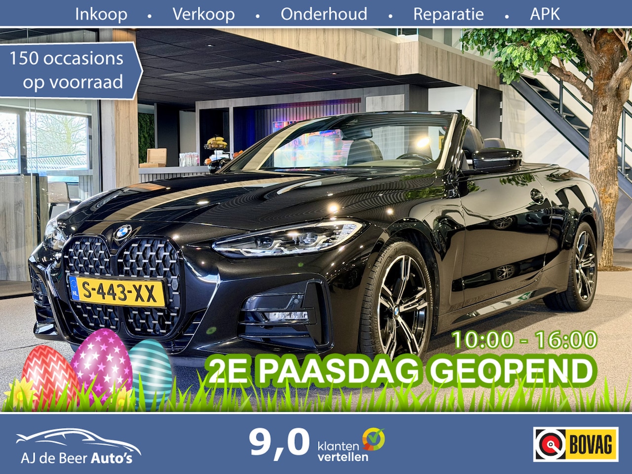 BMW 4-serie Cabrio - 420i High Executive H/K | Camera |Stoel/stuur/nek verwarming | Carplay | Navigatie - AutoWereld.nl