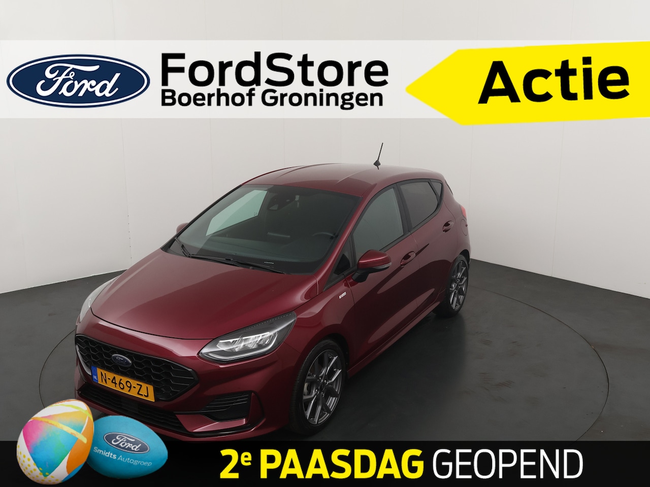 Ford Fiesta - EcoBoost Hybrid 125 pk ST-Line | Winter Pack | LED | Clima | Cruise | 17" | Apple Carplay - AutoWereld.nl