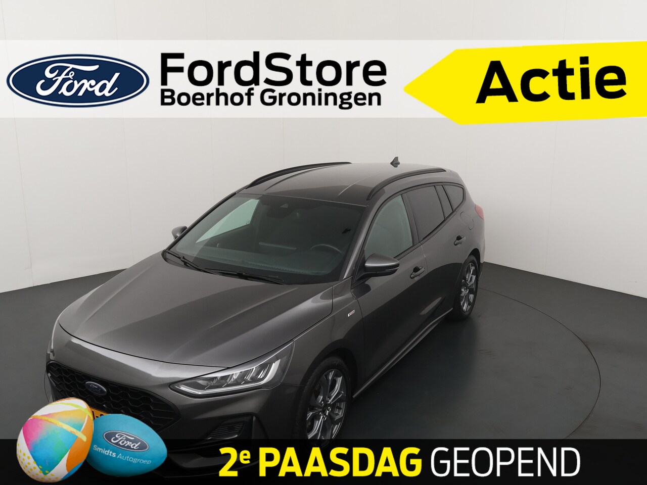 Ford Focus Wagon - Ecoboost Hybrid 125 pk ST-line | Winter Pack | Nieuwe 4 seiz. banden | Navi | Clima | Crui - AutoWereld.nl