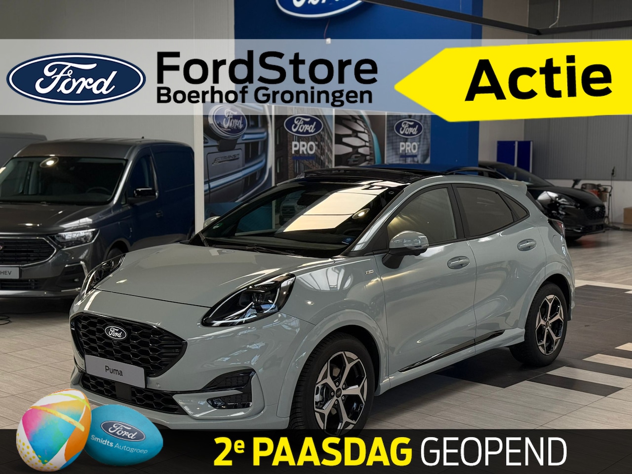 Ford Puma - EcoBoost Hybrid 155 pk ST-Line X | Winter Pack | Adapt. cruise | Pano | 360° Camera | B&O - AutoWereld.nl