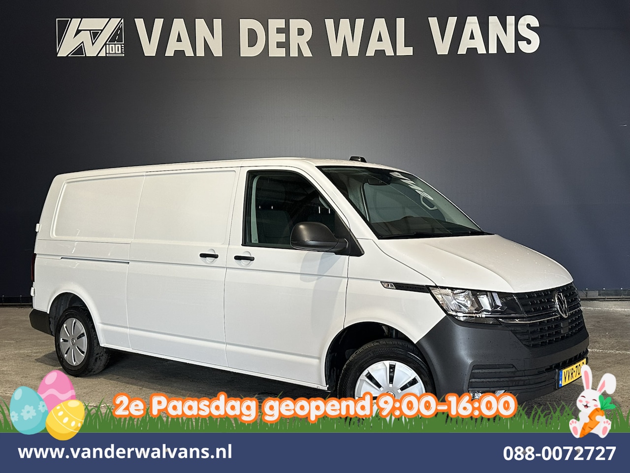 Volkswagen Transporter - 2.0 TDI L2H1 Euro6 *Rijklaar Direct Rijden* Airco | Navigatie | Apple Carplay | Android Au - AutoWereld.nl
