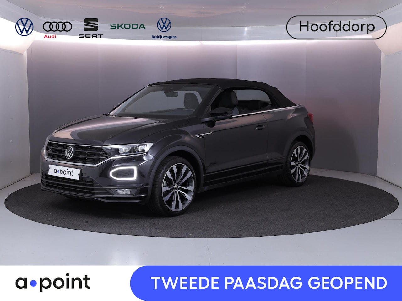 Volkswagen T-Roc Cabrio - 1.5 TSI R-Line 150 pk Automaat (DSG) | Navigatie | Windscherm | Parkeersensoren | Stoelver - AutoWereld.nl