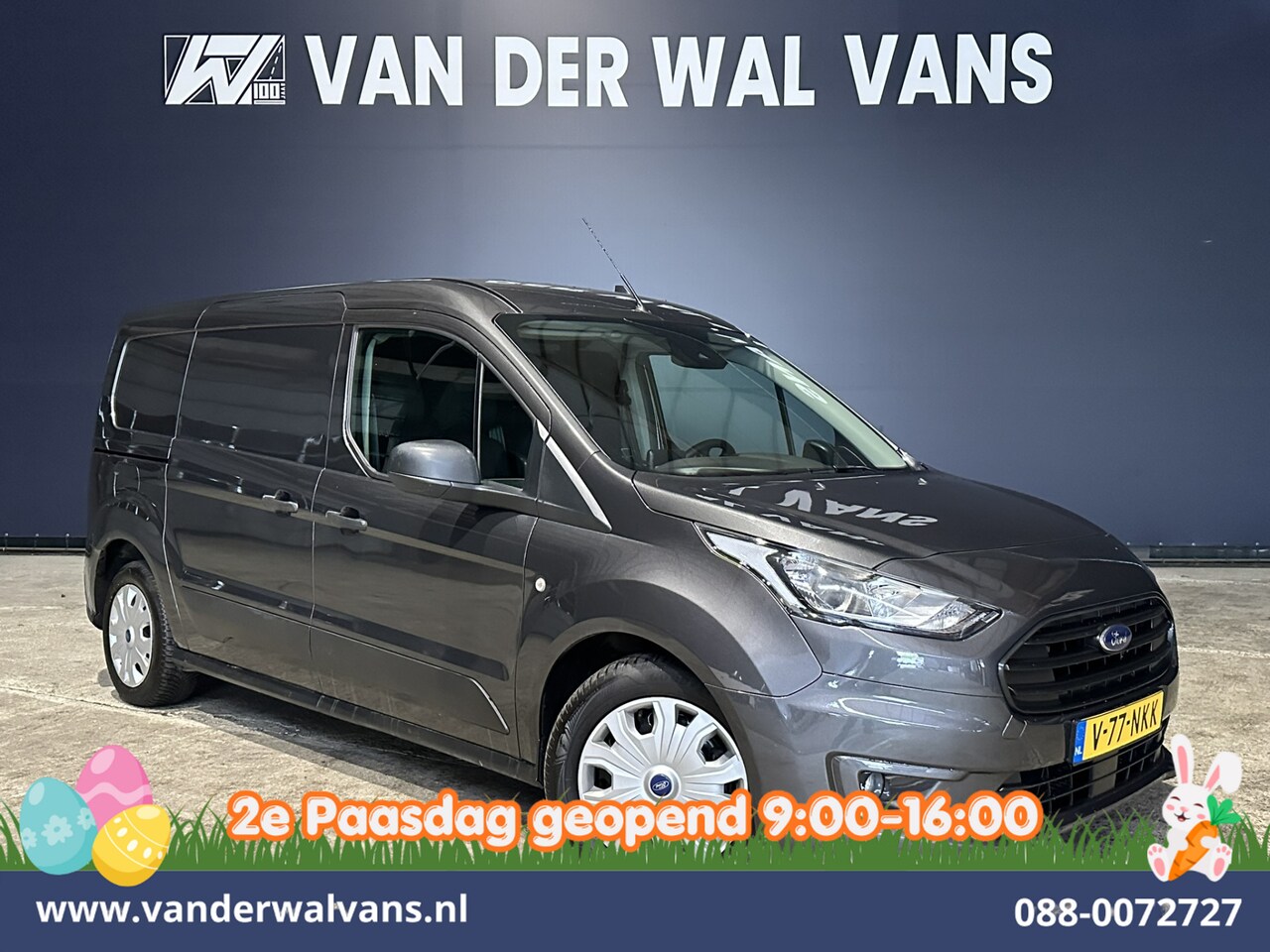 Ford Transit Connect - 1.5 EcoBlue 100pk L2H1 Euro6 Airco | 3-Zits | Camera | Navigatie | Verwarmde voorruit Park - AutoWereld.nl