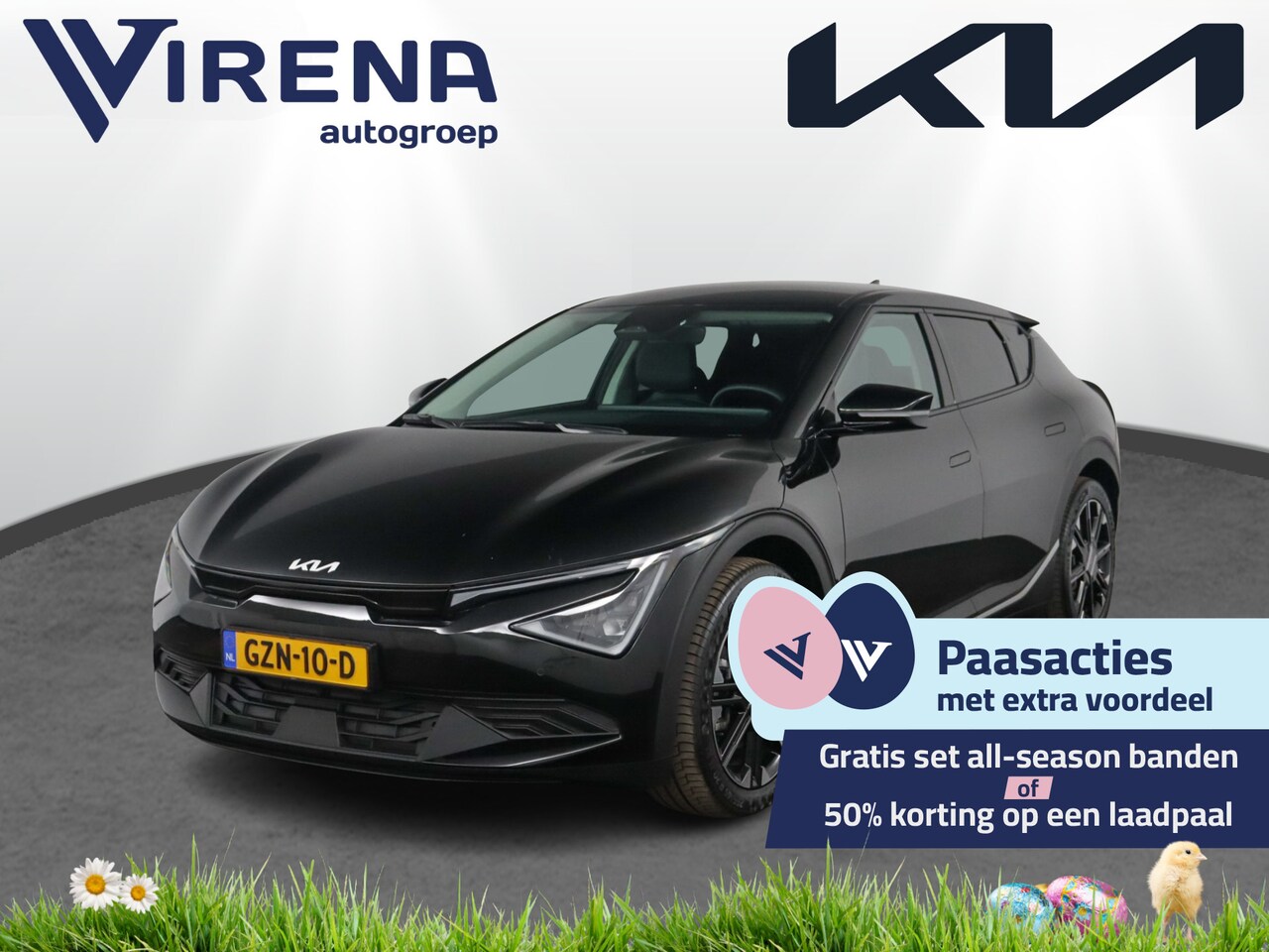 Kia EV6 - Light Edition 63 kWh - SOH 99,7% - Navigatie - Adaptive Cruise Control - Stoel/Stuur verwa - AutoWereld.nl