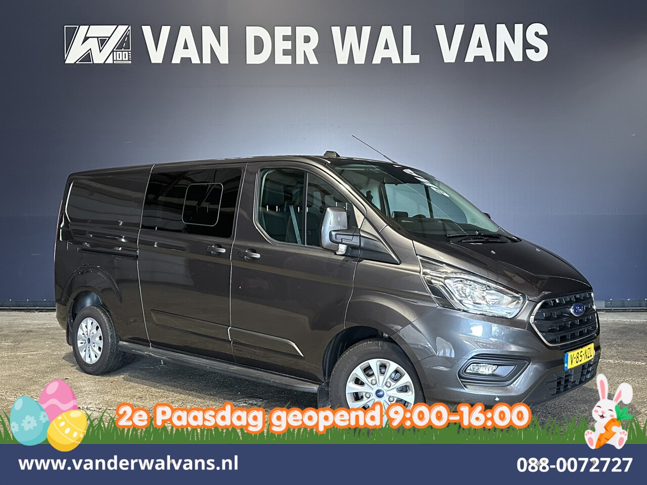 Ford Transit Custom - 2.0 TDCI 170pk L2H1 Dubbele Cabine Euro6 Airco | 6-Zits | 2x zijdeur | Apple Carplay | LED - AutoWereld.nl