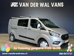 Ford Transit Custom - 2.0 TDCI 131pk L2H1 Dubbele Cabine Euro6 Airco | 6-Zits | Camera | LED | 2800kg Trekhaak |
