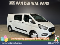 Ford Transit Custom - 2.0 TDCI 131pk L2H1 Dubbele Cabine Euro6 Airco | 6-Zits | LED | Cruisecontrol | Parkeersen