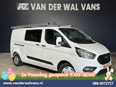 Ford Transit Custom - 2.0 TDCI 130pk L2H1 Dubbele Cabine Euro6 inrichting | Airco | 5-Zits | Imperiaal | LED | C