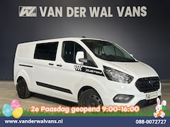 Ford Transit Custom - 2.0 TDCI 170pk L2H1 Dubbele Cabine Euro6 Airco | 5-Zits | 2x Zijdeur | Camera | Navigatie