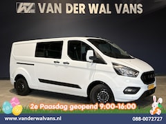 Ford Transit Custom - 2.0 TDCI 131pk L2H1 Dubbele Cabine Euro6 inrichting Airco | 6-Zits | Navigatie | LED | App