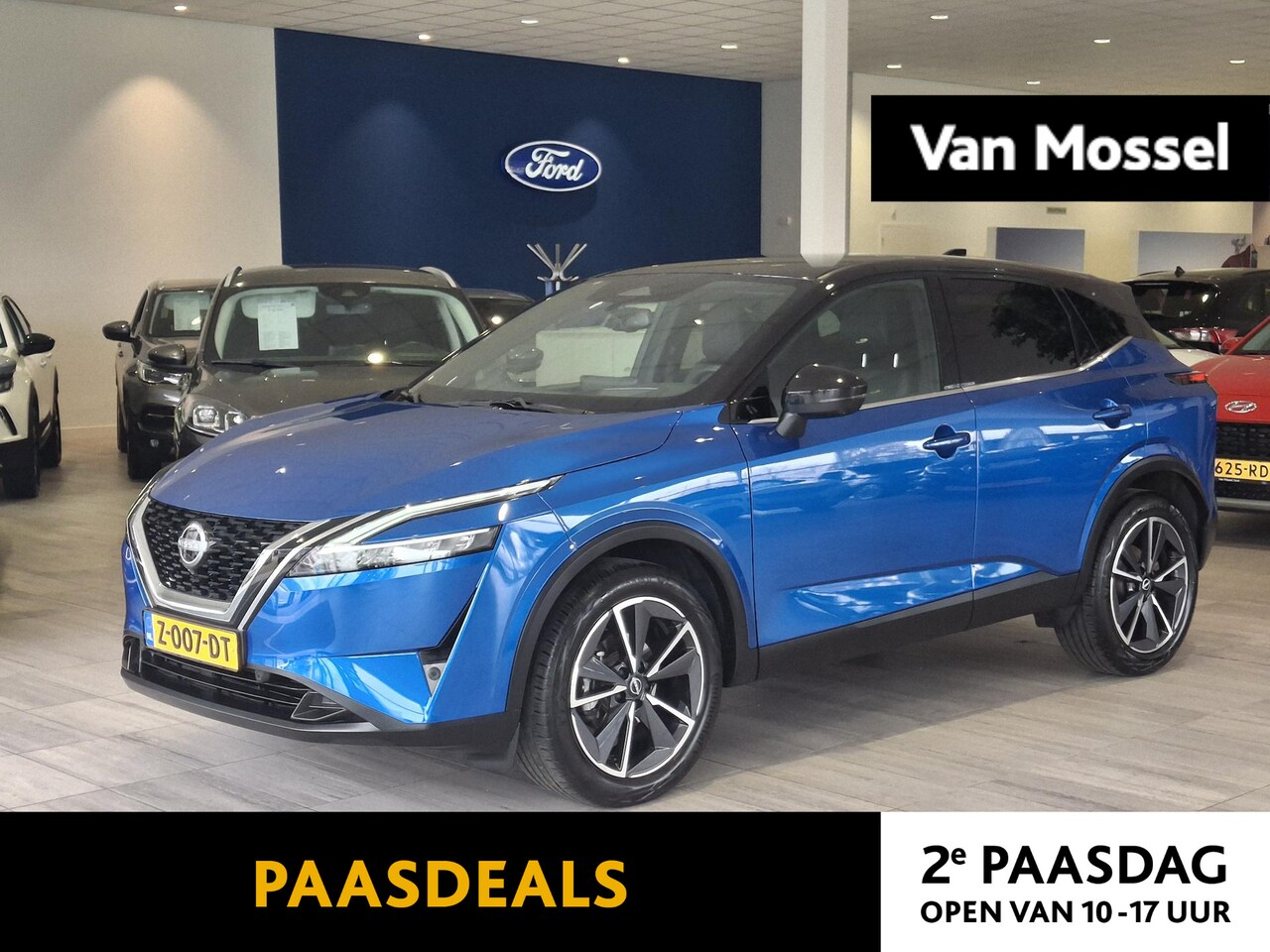 Nissan Qashqai - 1.3 MHEV Xtronic Tekna | Trekhaak | HUD | Elektrische stoel | BLIS | NAV | KeyLess | - AutoWereld.nl