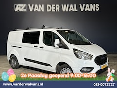 Ford Transit Custom - 2.0 TDCI 130pk L2H1 Dubbele Cabine Euro6 Airco | 6-Zits | Camera | LED | Cruisecontrol | 2