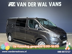 Ford Transit Custom - 2.0 TDCI 131pk Automaat L2H1 Dubbele Cabine Euro6 Airco | 2x zijdeur | 5-Zits | Camera | A