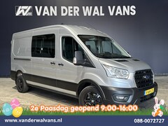 Ford Transit - 2.0 TDCI 131pk L3H2 Dubbele Cabine Euro6 Airco | 6-Zits | LED | 2500kg Trekhaak | Cruiseco
