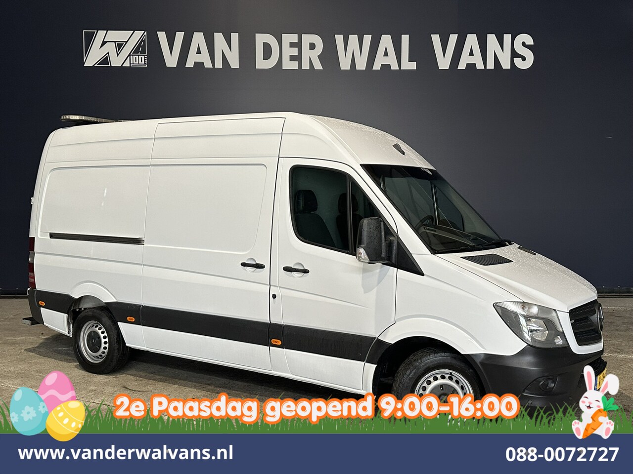 Mercedes-Benz Sprinter - 316CDI 163pk L2H2 Professionele inrichting Euro6 Airco | Cruisecontrol | Chauffeursstoel 2 - AutoWereld.nl
