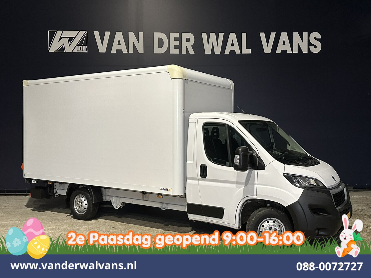 Peugeot Boxer - 2.2 BlueHDi 141pk Bakwagen 435cm Lang Laadklep Euro6 Airco | 1085kg laadvermogen | Cruisec - AutoWereld.nl